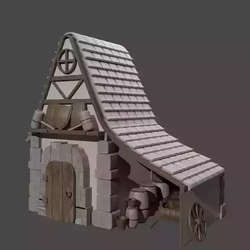 Blacksmith house Cottage Style 3D model