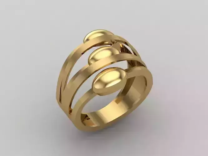 Women Ring Plain Ring Ready STL 3DM Models Womens Rings