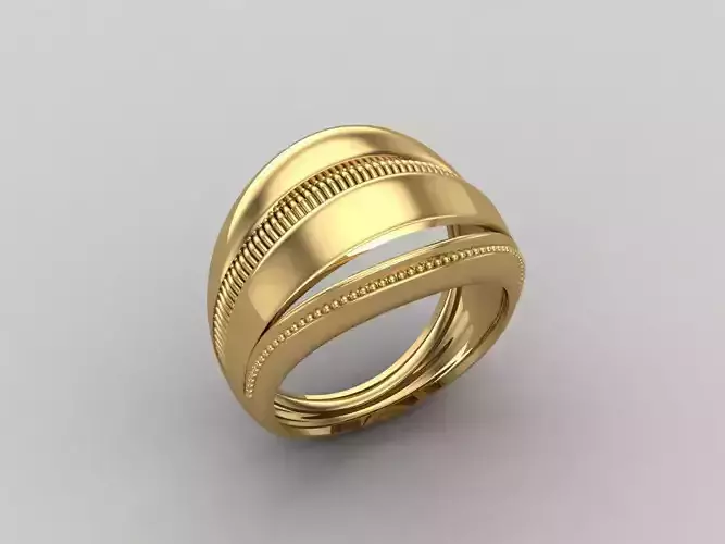 Women Ring Plain Ring Ready STL 3DM Models Womens Rings