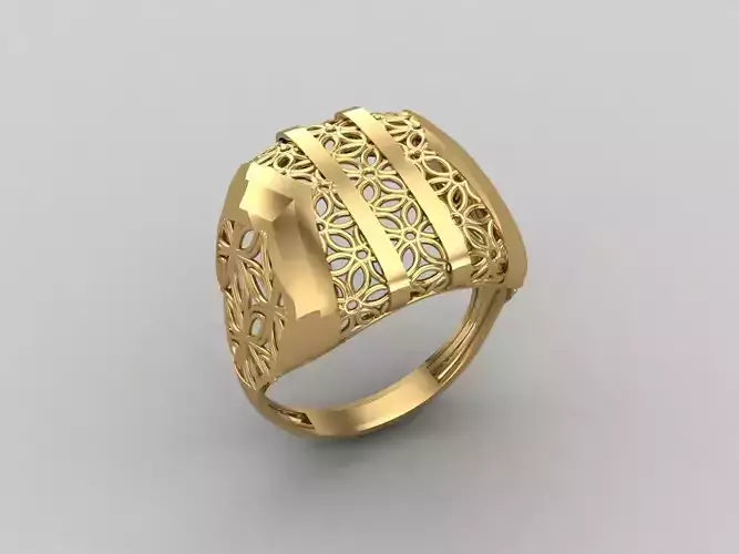 Women Ring Plain Ring Ready STL 3DM Models Womens Rings