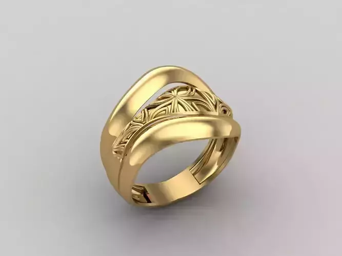 Women Ring Plain Ring Ready STL 3DM Models Womens Rings