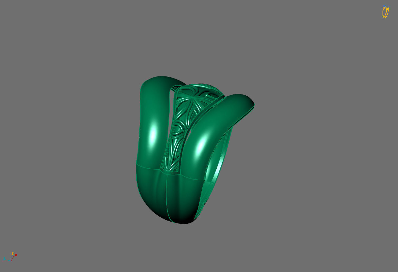 Women Ring Plain Ring Ready STL 3DM Models Womens Rings 3D print model_4
