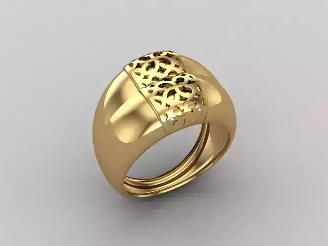 Women Ring Plain Ring Ready STL 3DM Models Womens Rings