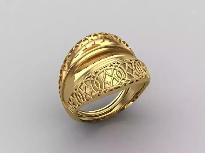 Women Ring Plain Ring Ready STL 3DM Models Womens Rings