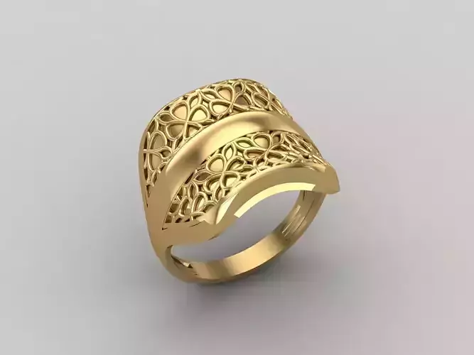 Women Ring Plain Ring Ready STL 3DM Models Womens Rings