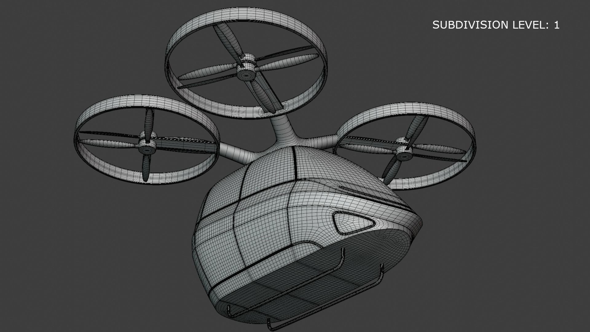Passenger drone concept 9 3D model_6