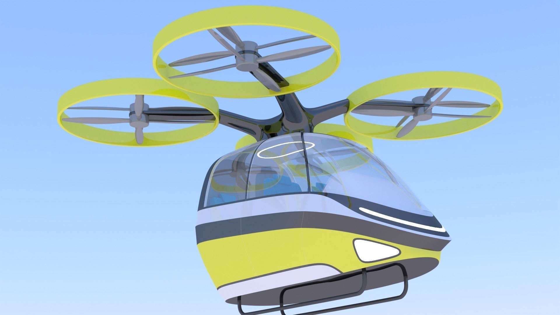 Passenger drone concept 9 3D model_1