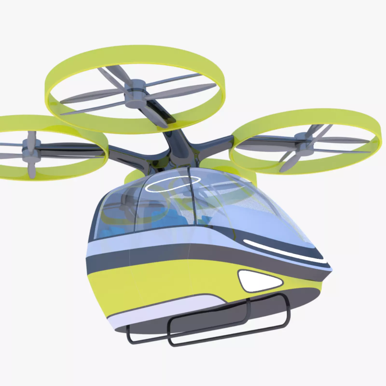 Passenger drone concept 9 3D model_0