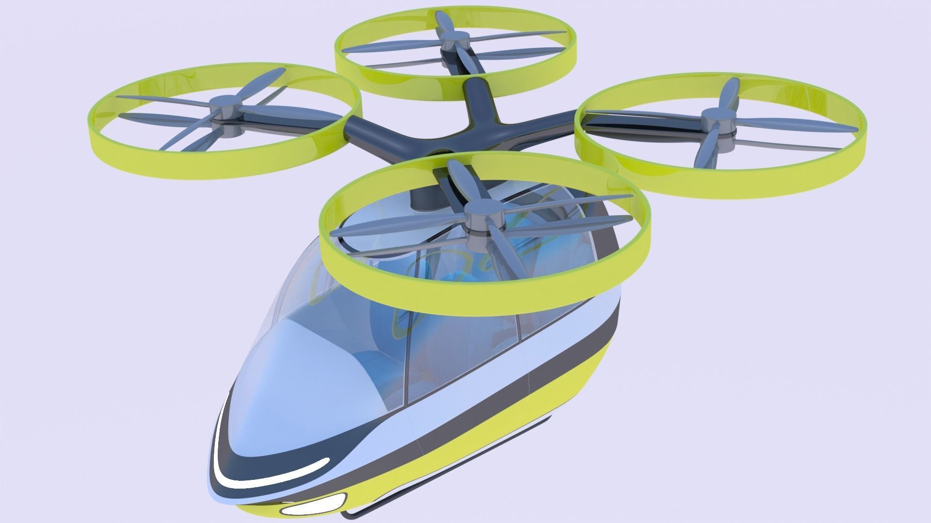 Passenger drone concept 9 3D model_10