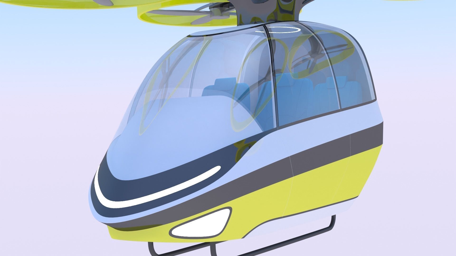 Passenger drone concept 9 3D model_16