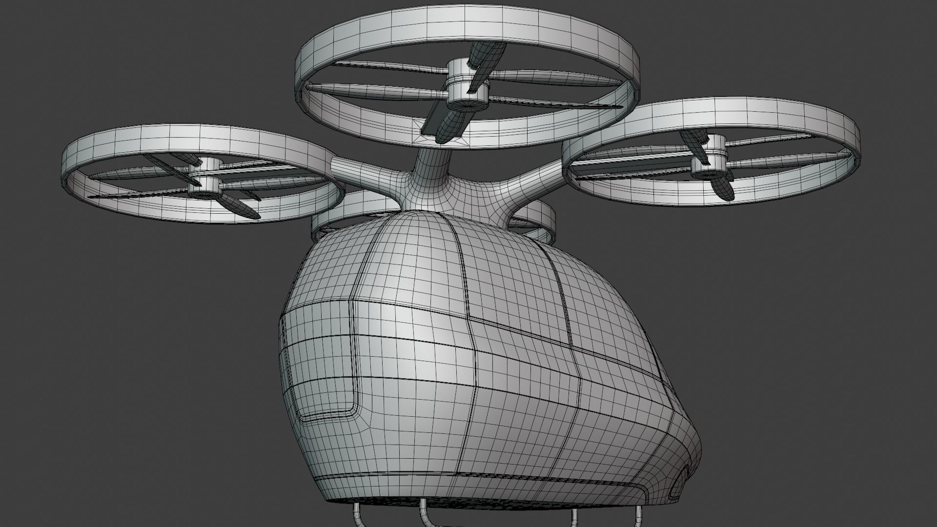 Passenger drone concept 9 3D model_13