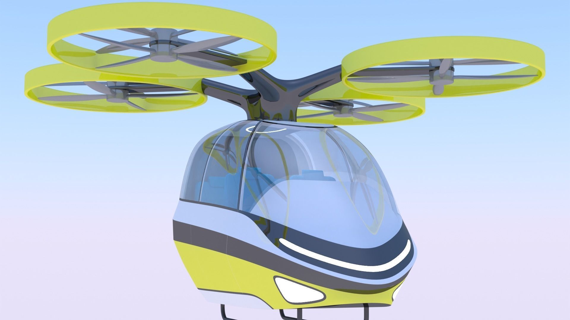 Passenger drone concept 9 3D model_7