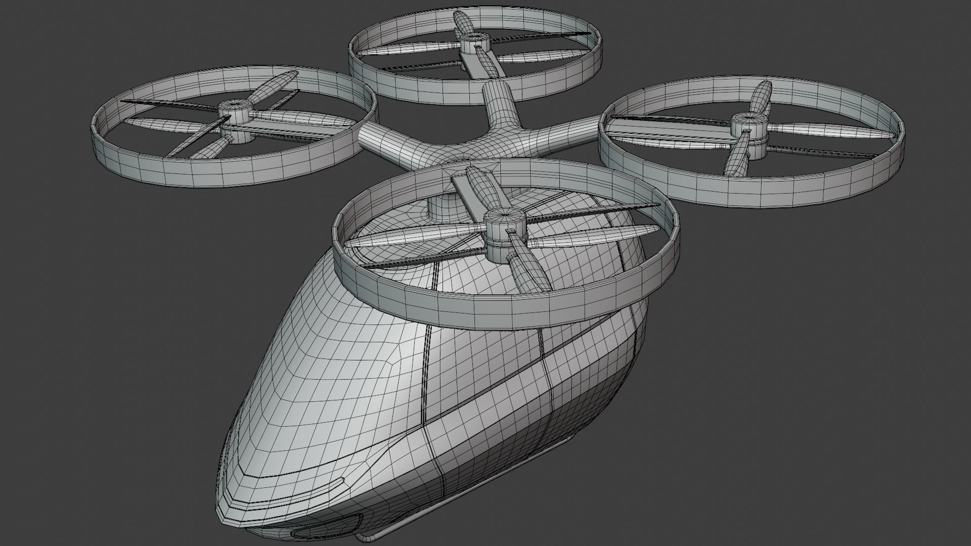 Passenger drone concept 9 3D model_11