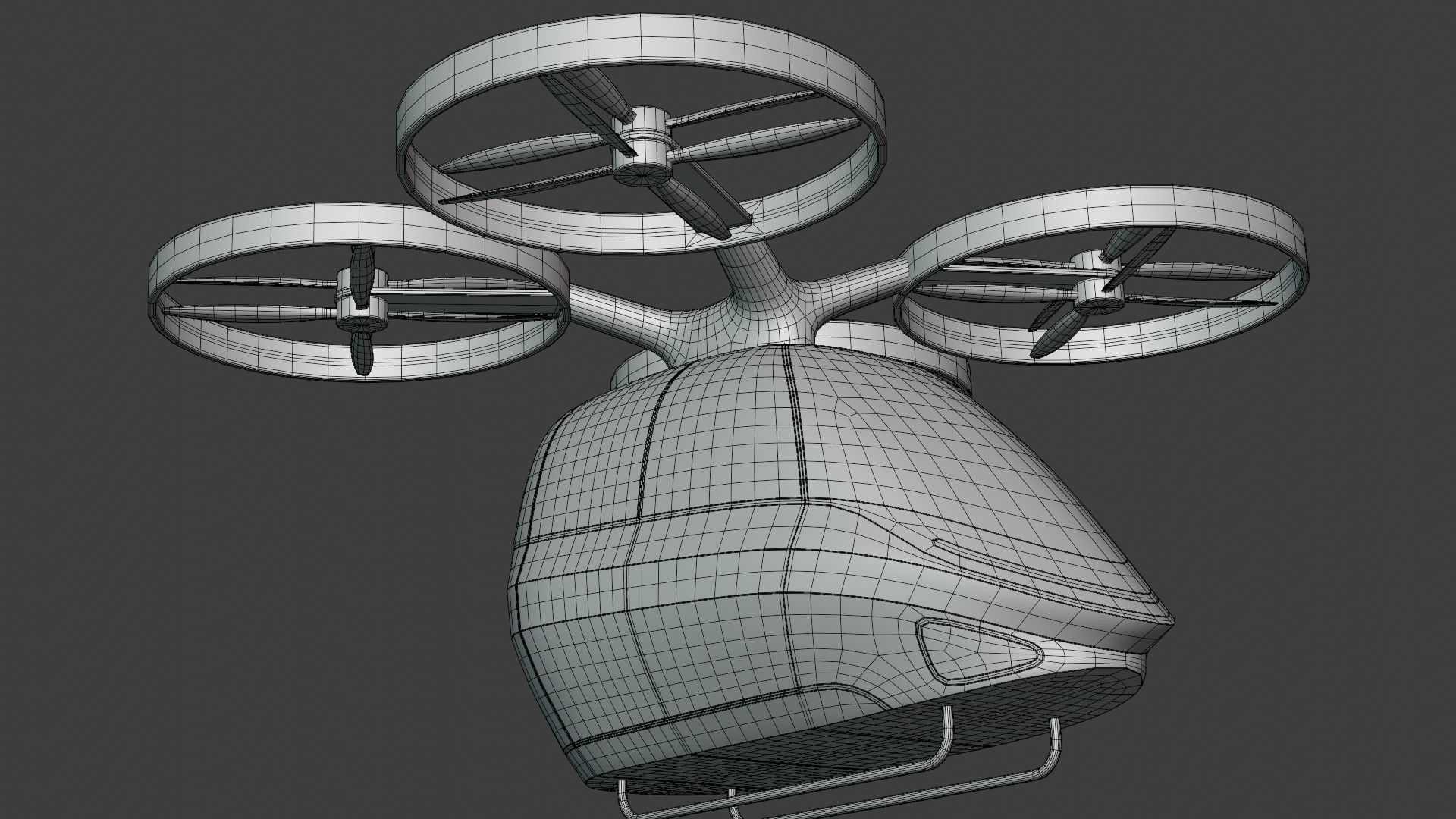 Passenger drone concept 9 3D model_2
