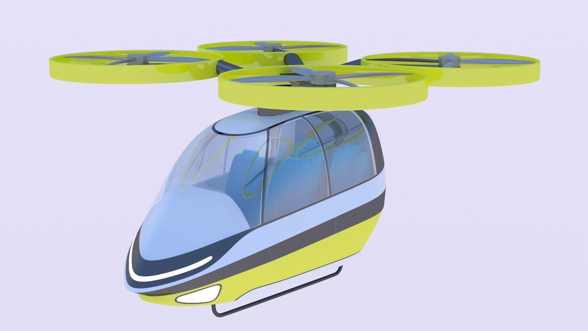 Passenger drone concept 9 3D model_9