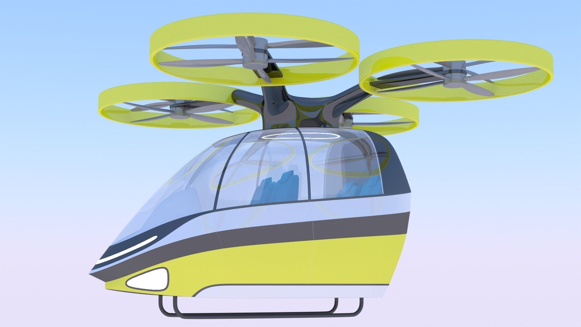 Passenger drone concept 9 3D model_8
