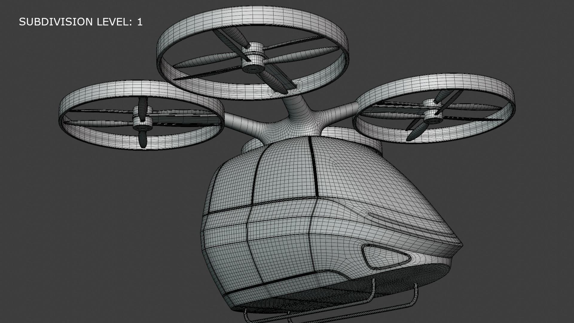 Passenger drone concept 9 3D model_3