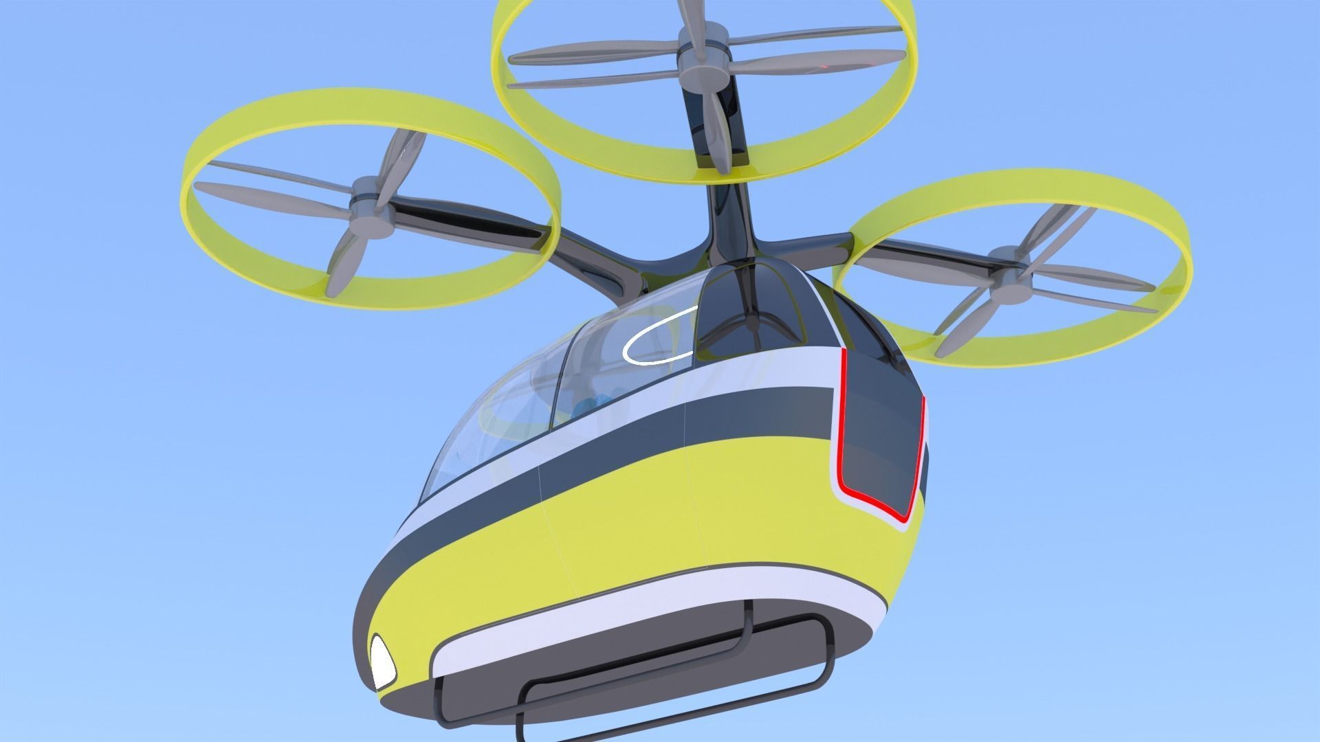 Passenger drone concept 9 3D model_15