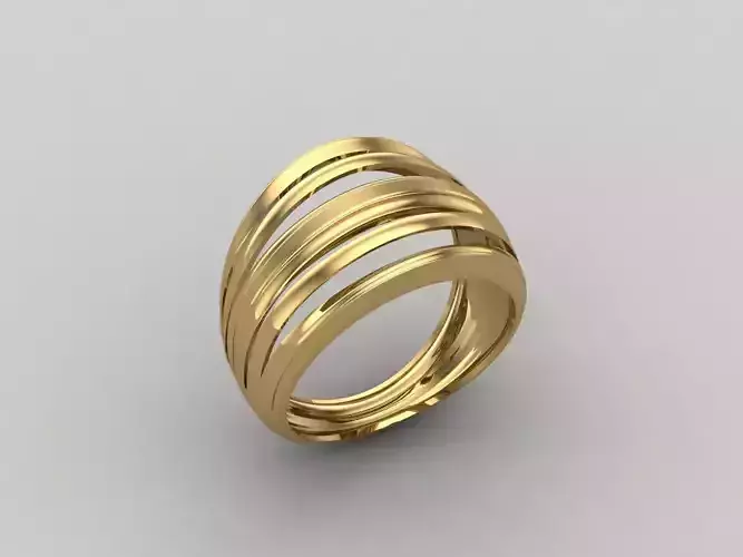 Women Ring Plain Ring Ready STL 3DM Models Womens Rings