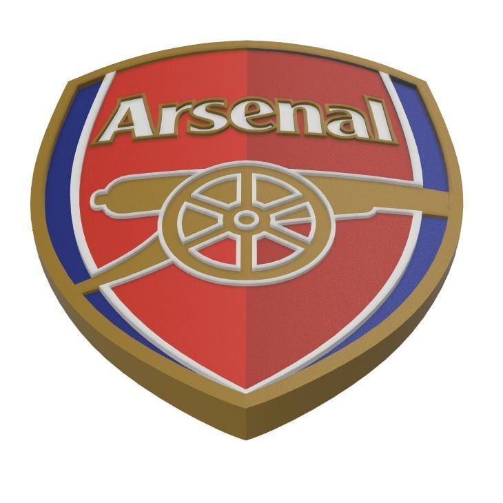 Arsenal FC Wall Sign  3D print model_3