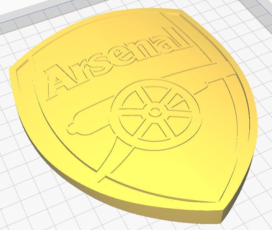 Arsenal FC Wall Sign  3D print model_9