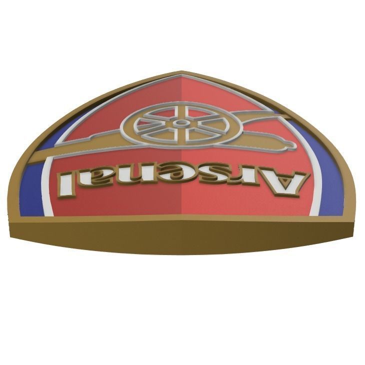 Arsenal FC Wall Sign  3D print model_4