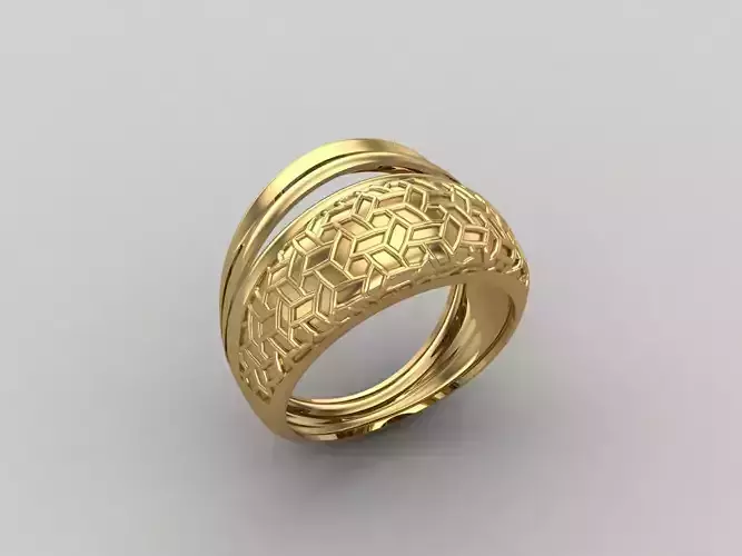 Women Ring Plain Ring Ready STL 3DM Models Womens Rings