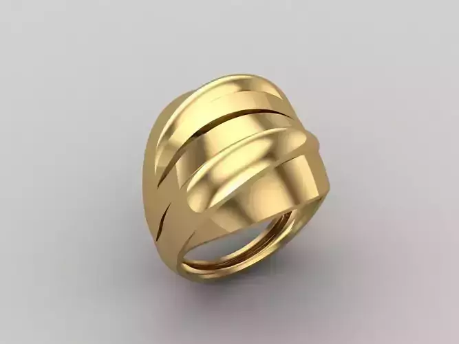 Women Ring Plain Ring Ready STL 3DM Models Womens Rings