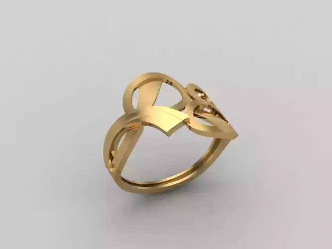 Women Ring Plain Ring Ready STL 3DM Models Womens Rings