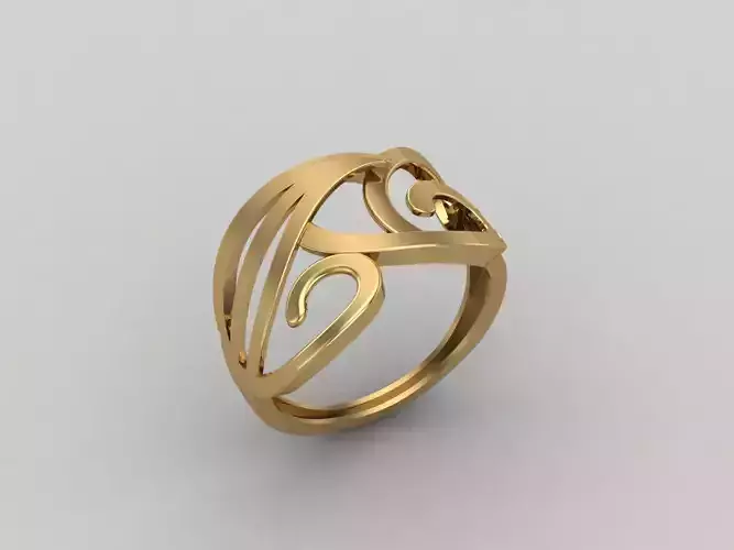 Women Ring Plain Ring Ready STL 3DM Models Womens Rings