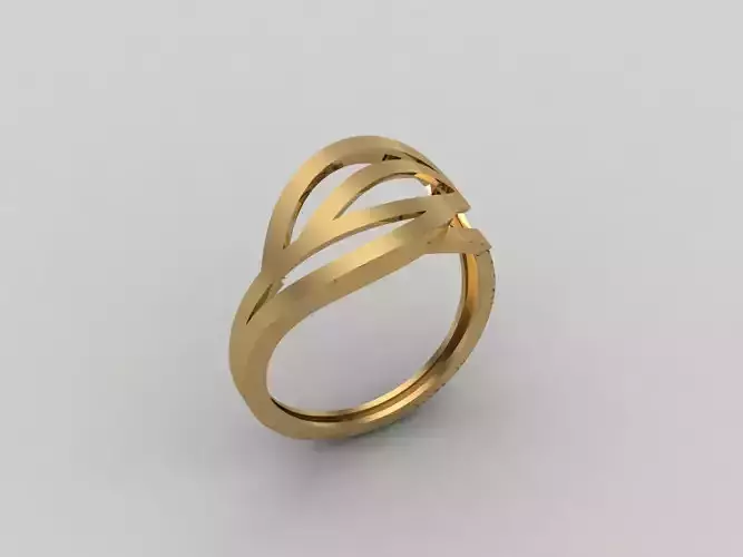 Women Ring Plain Ring Ready STL 3DM Models Womens Rings