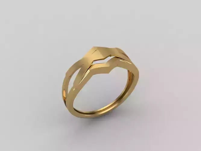 Women Ring Plain Ring Ready STL 3DM Models Womens Rings