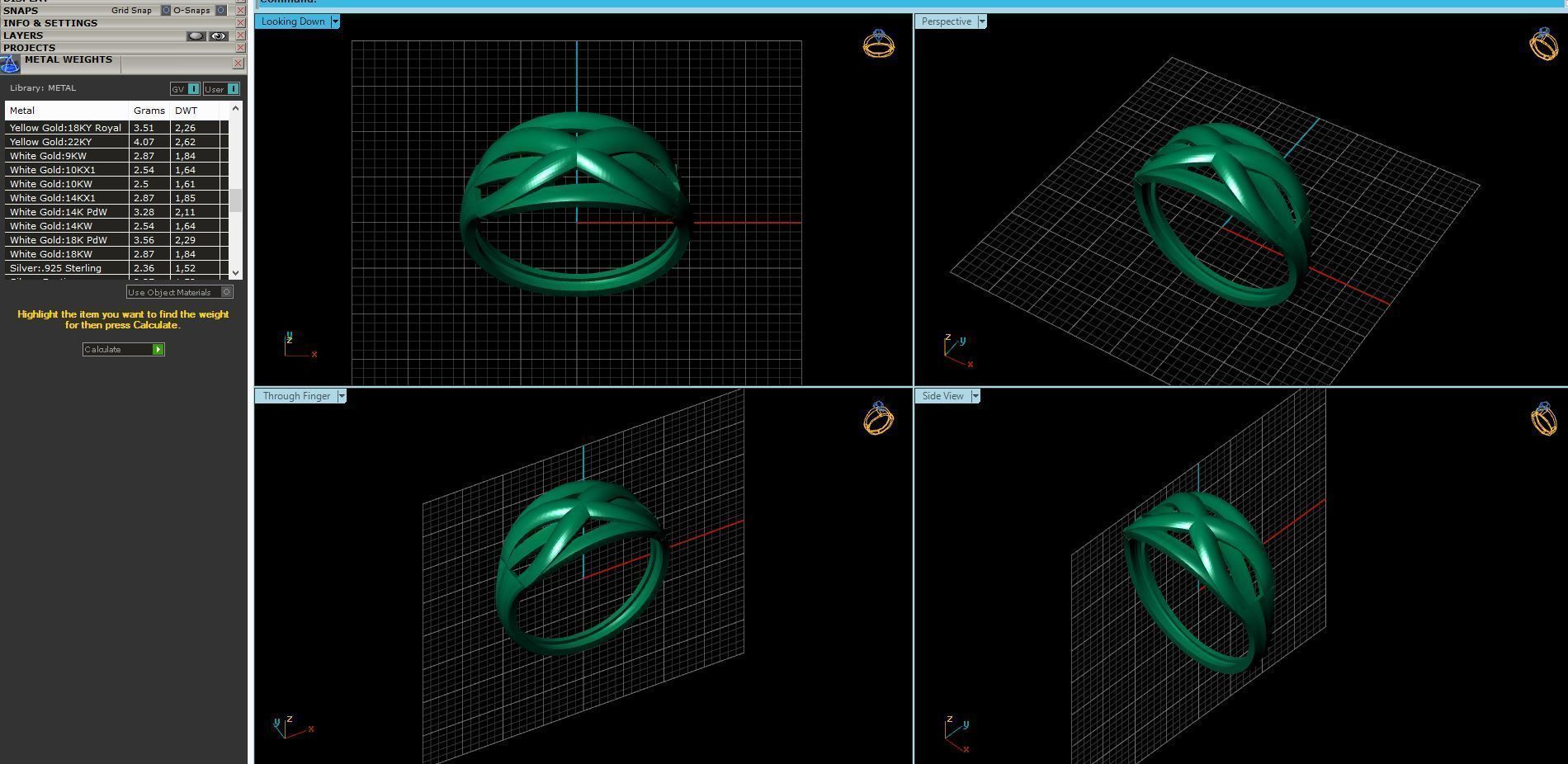 Women Ring Plain Ring Ready STL 3DM Models Womens Rings 3D print model_5
