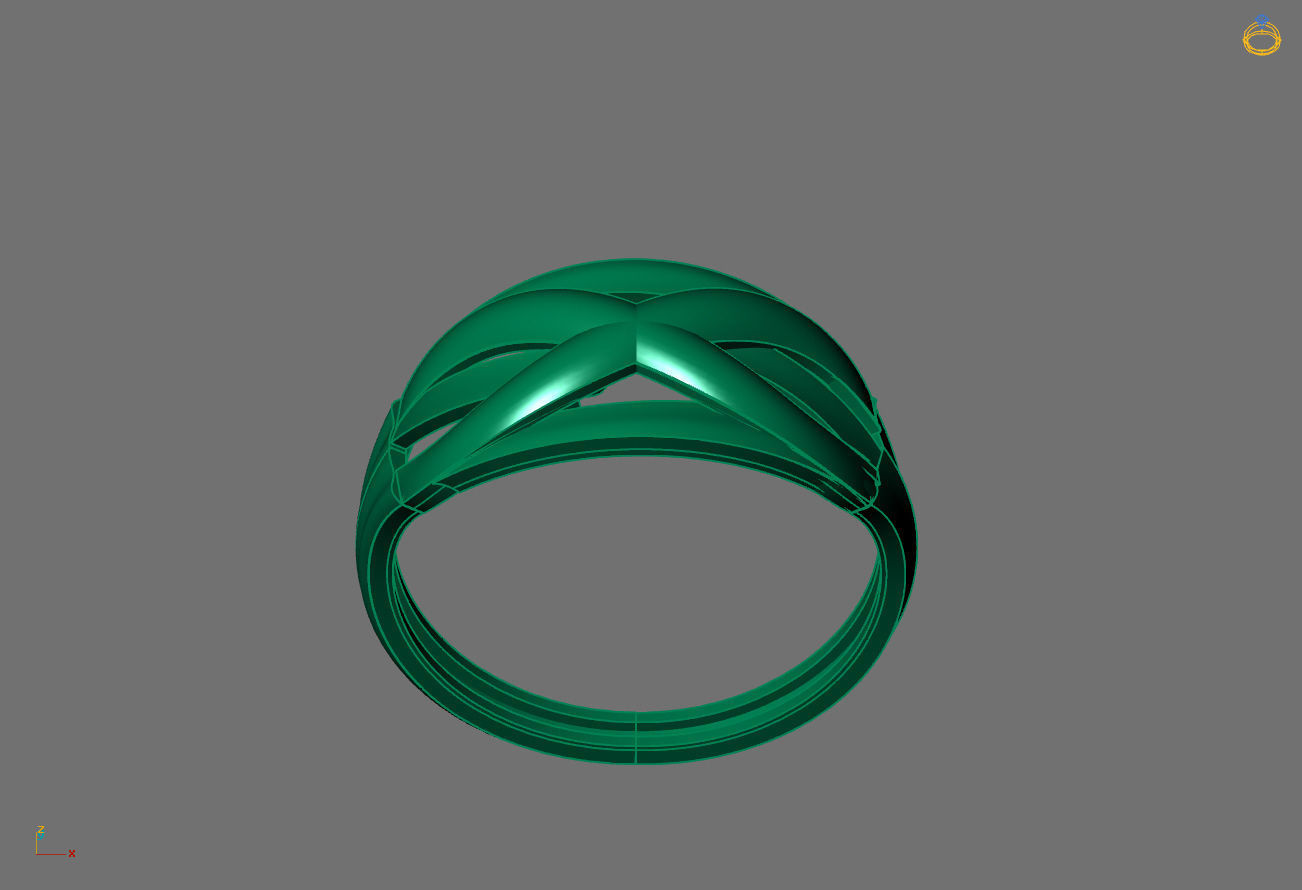 Women Ring Plain Ring Ready STL 3DM Models Womens Rings 3D print model_2