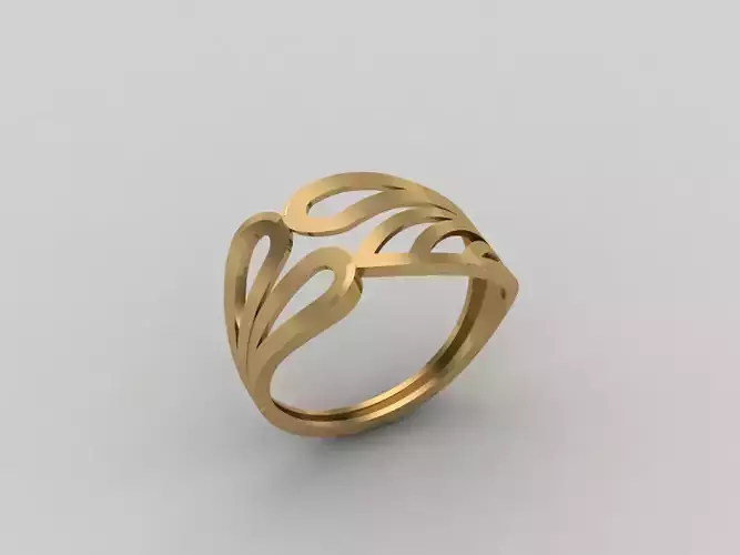 Women Ring Plain Ring Ready STL 3DM Models Womens Rings