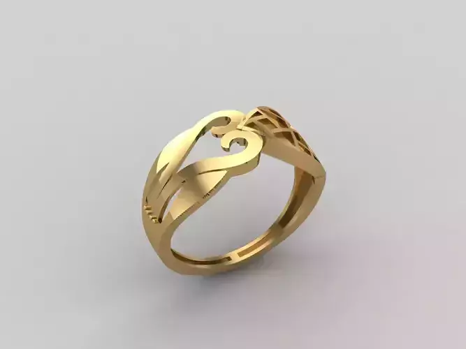 Women Ring Plain Ring Ready STL 3DM Models Womens Rings