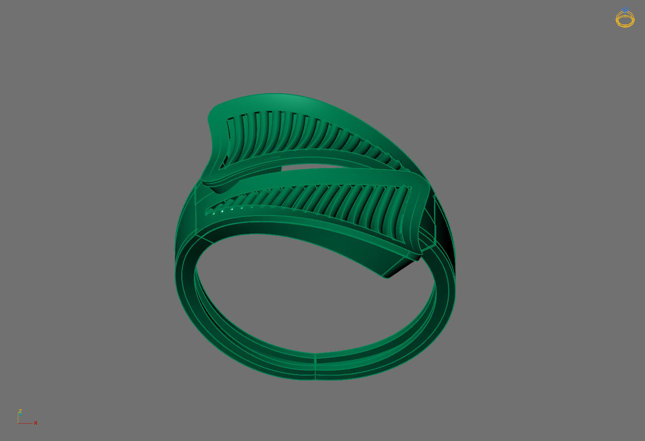 Women Ring Plain Ring Ready STL 3DM Models Womens Rings 3D print model_2