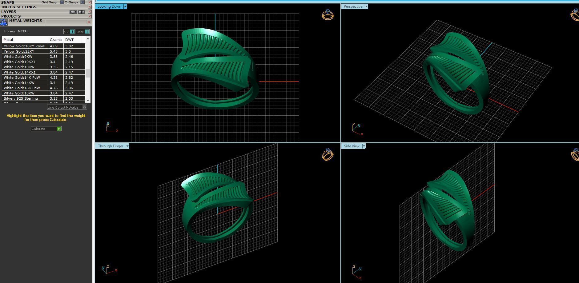 Women Ring Plain Ring Ready STL 3DM Models Womens Rings 3D print model_5
