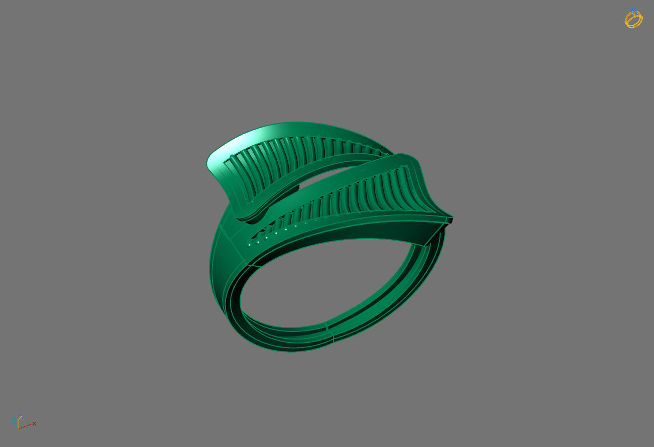 Women Ring Plain Ring Ready STL 3DM Models Womens Rings 3D print model_1