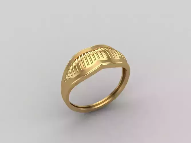 Women Ring Plain Ring Ready STL 3DM Models Womens Rings