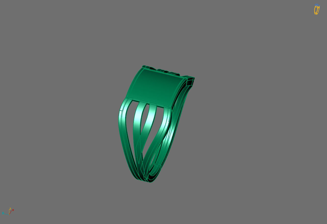 Women Ring Plain Ring Ready STL 3DM Models Womens Rings 3D print model_4