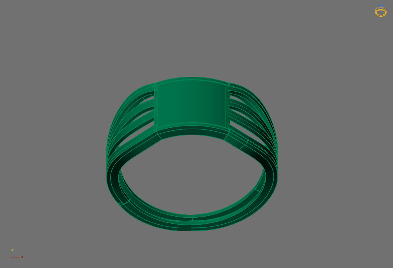 Women Ring Plain Ring Ready STL 3DM Models Womens Rings 3D print model_2