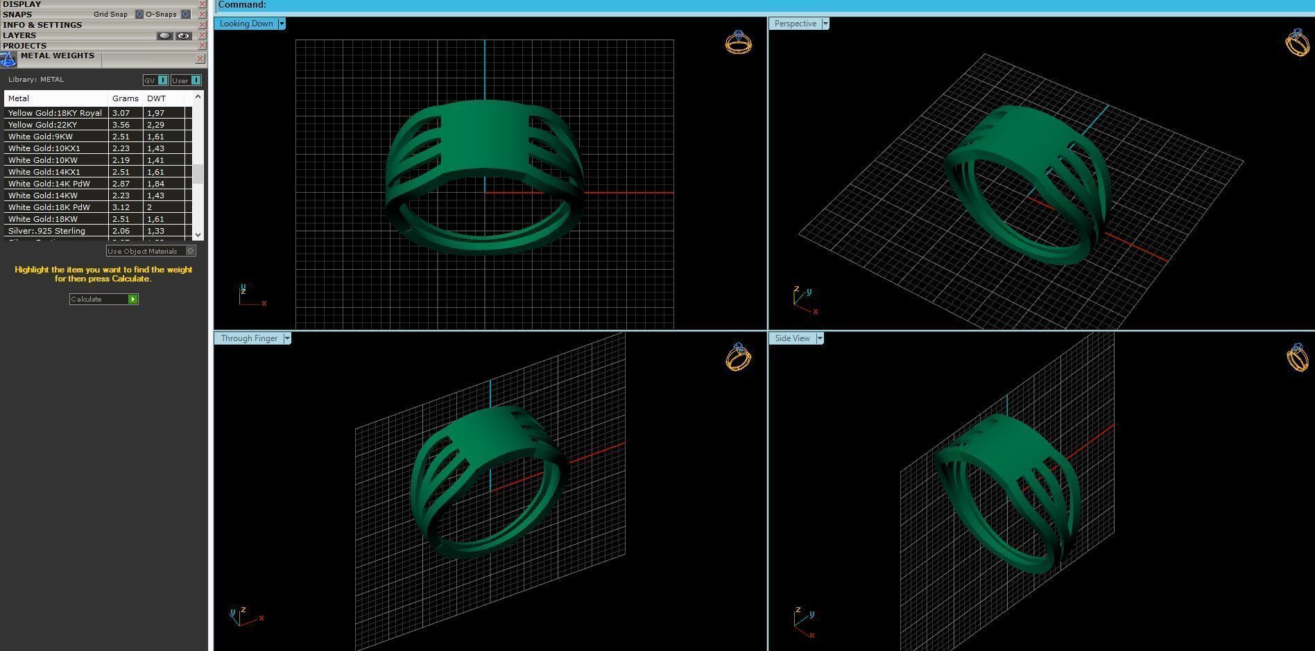 Women Ring Plain Ring Ready STL 3DM Models Womens Rings 3D print model_5