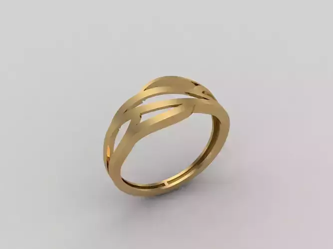 Women Ring Plain Ring Ready STL 3DM Models Womens Rings