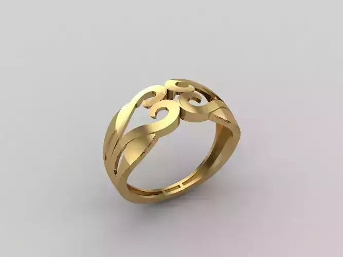 Women Ring Plain Ring Ready STL 3DM Models Womens Rings