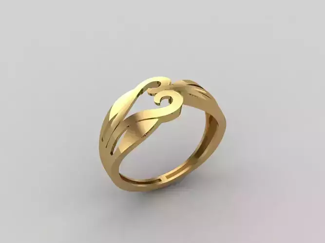 Women Ring Plain Ring Ready STL 3DM Models Womens Rings