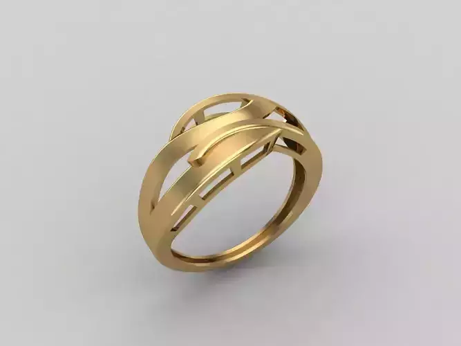 Women Ring Plain Ring Ready STL 3DM Models Womens Rings