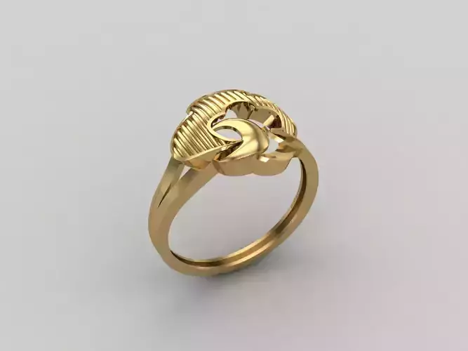 Women Ring Plain Ring Ready STL 3DM Models Womens Rings