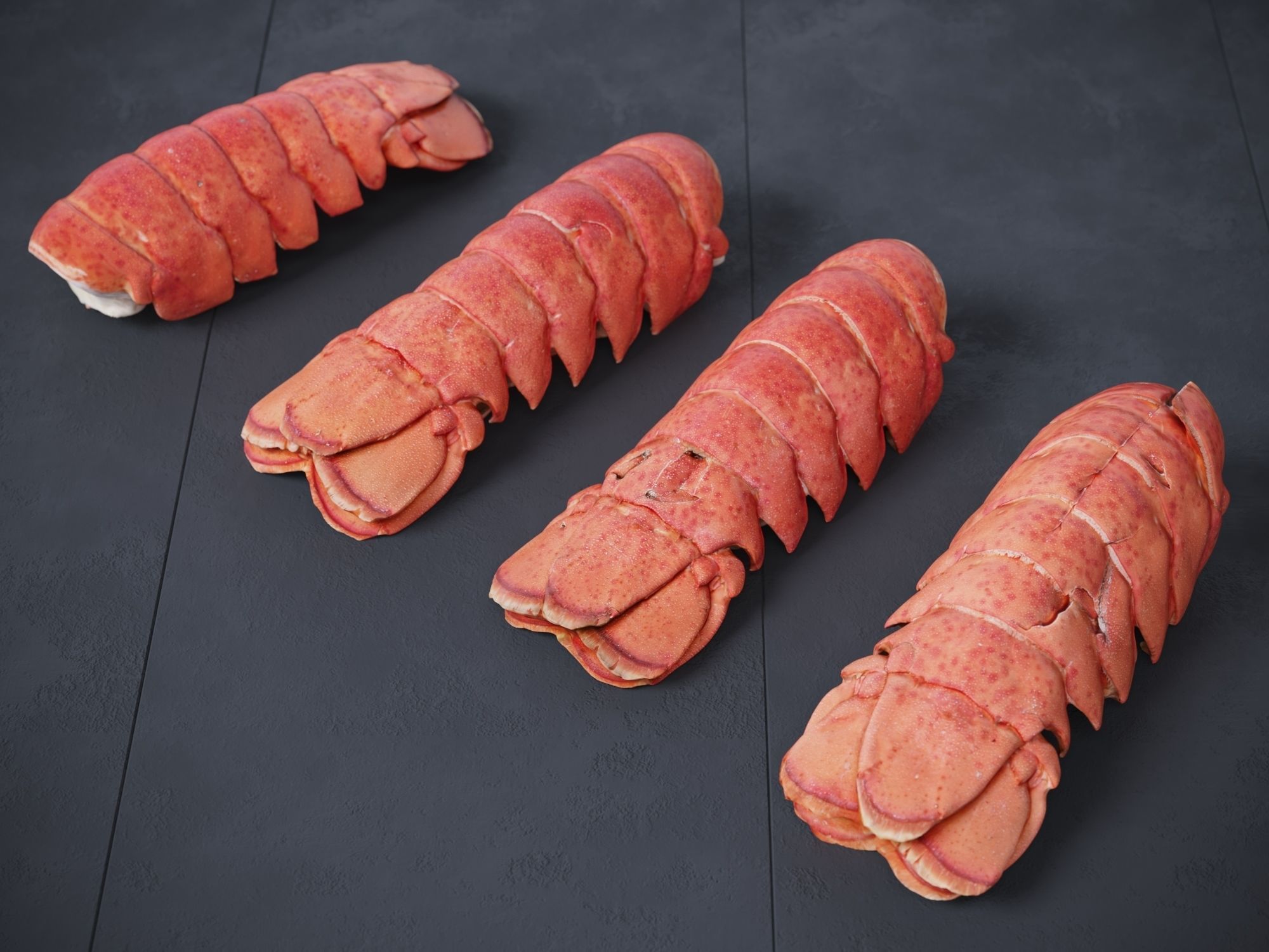 Atlantic Lobster tails 3D model_5