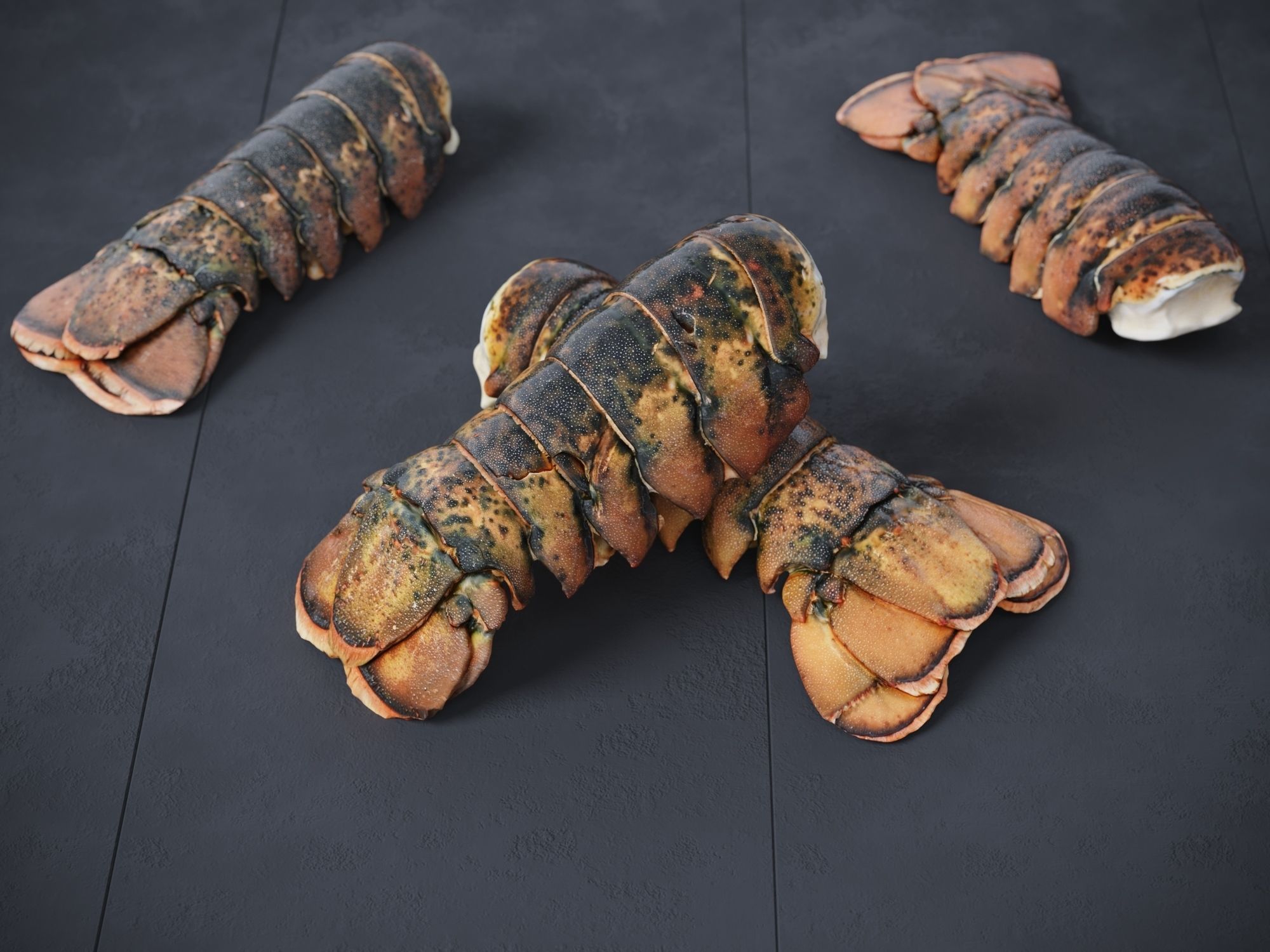 Atlantic Lobster tails 3D model_3
